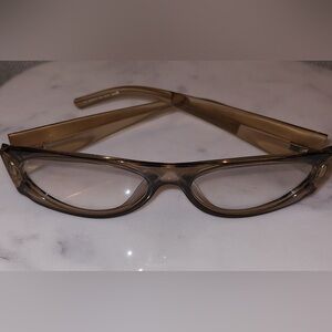 Brown Acetate Gucci Rectangular Unisex Sunglasses 130 GG1454/S L45. Italy. Used